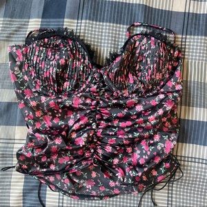 For Love And Lemons | NWT Floral Bustier Top
